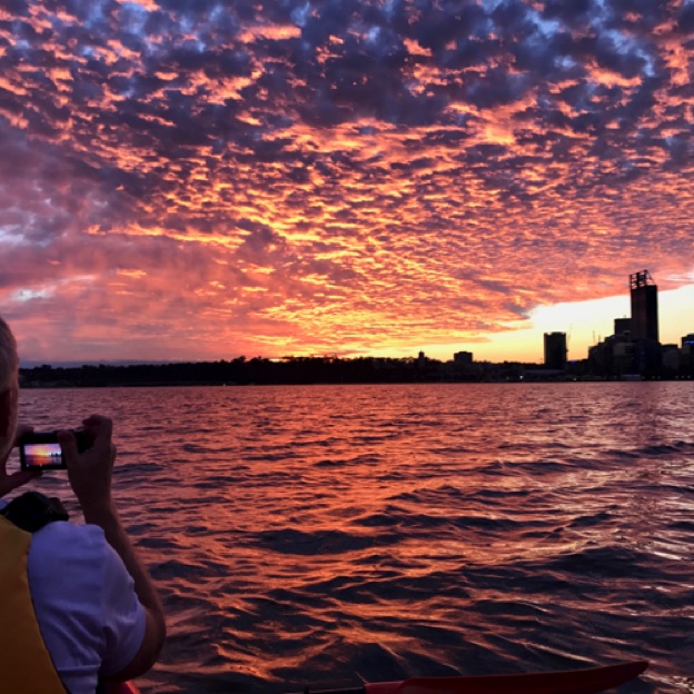 Sunset with stunning cloud formations