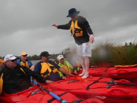 kayak walking